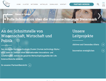 Tablet Screenshot of humantechnology.at